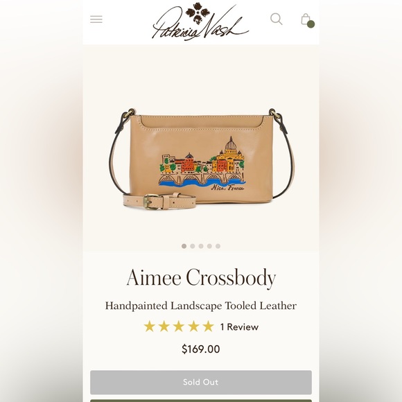 Patricia Nash Aimee Crossbody
Handpainted Landscape Tooled Leather - Picture 12 of 13